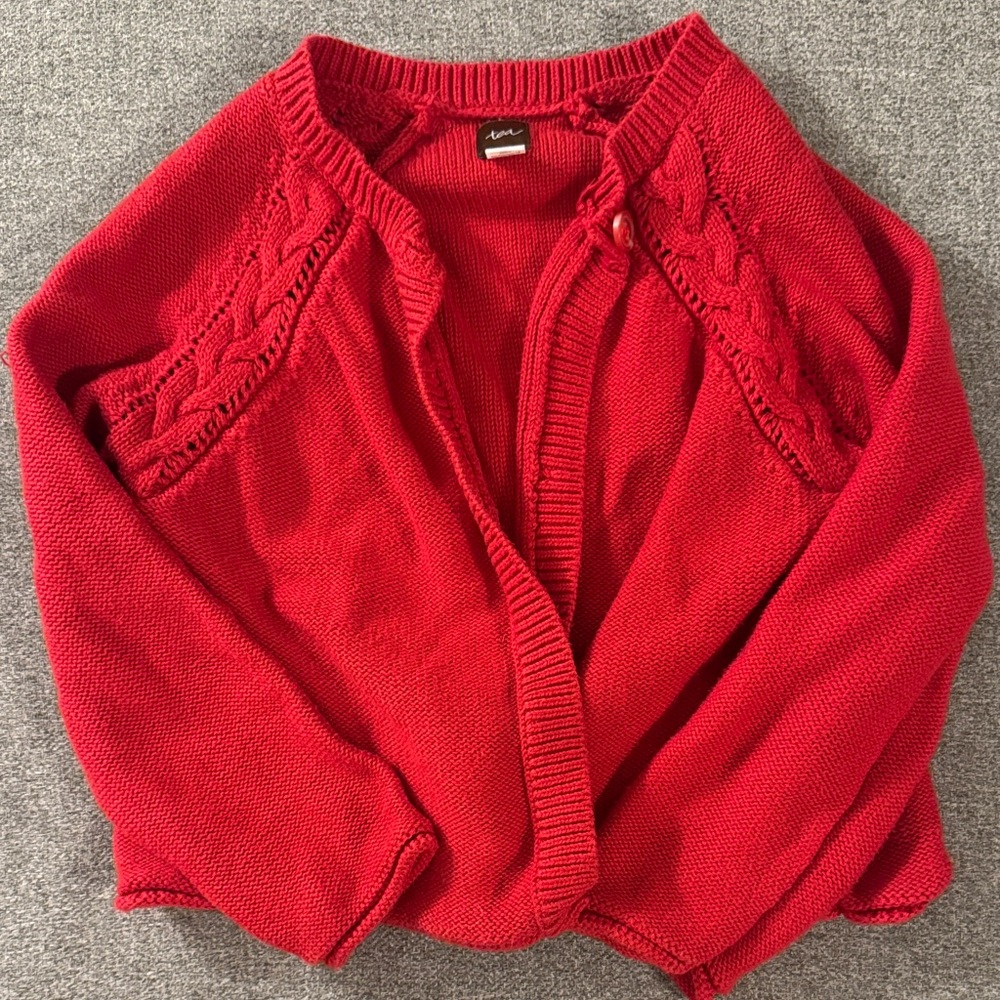 5/$15- Tea cardigan size 4-5